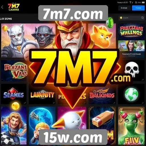Análise da variedade de jogos disponíveis em 7m7.com